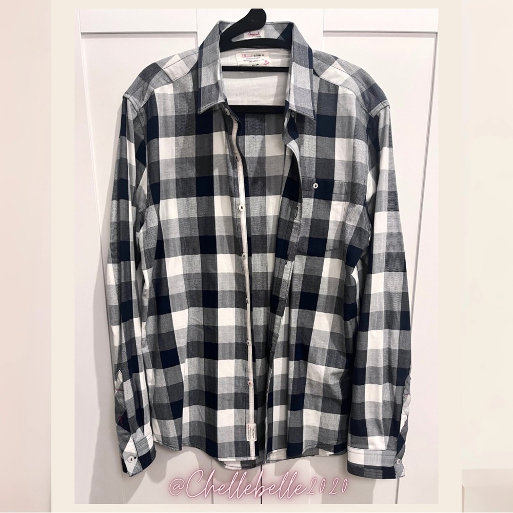 7diamonds Button Down Plaid Top - image 1